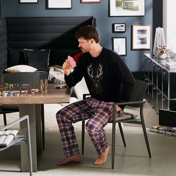Erwin Müller Pyjama Herren-Schlafanzug Single-Jersey Karo