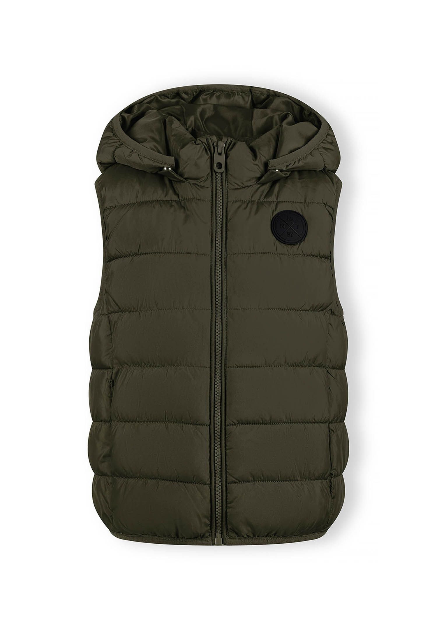 MINOTI Steppweste Weste mit Badge und Kapuze zum Abnehmen  (2y-14y) günstig online kaufen