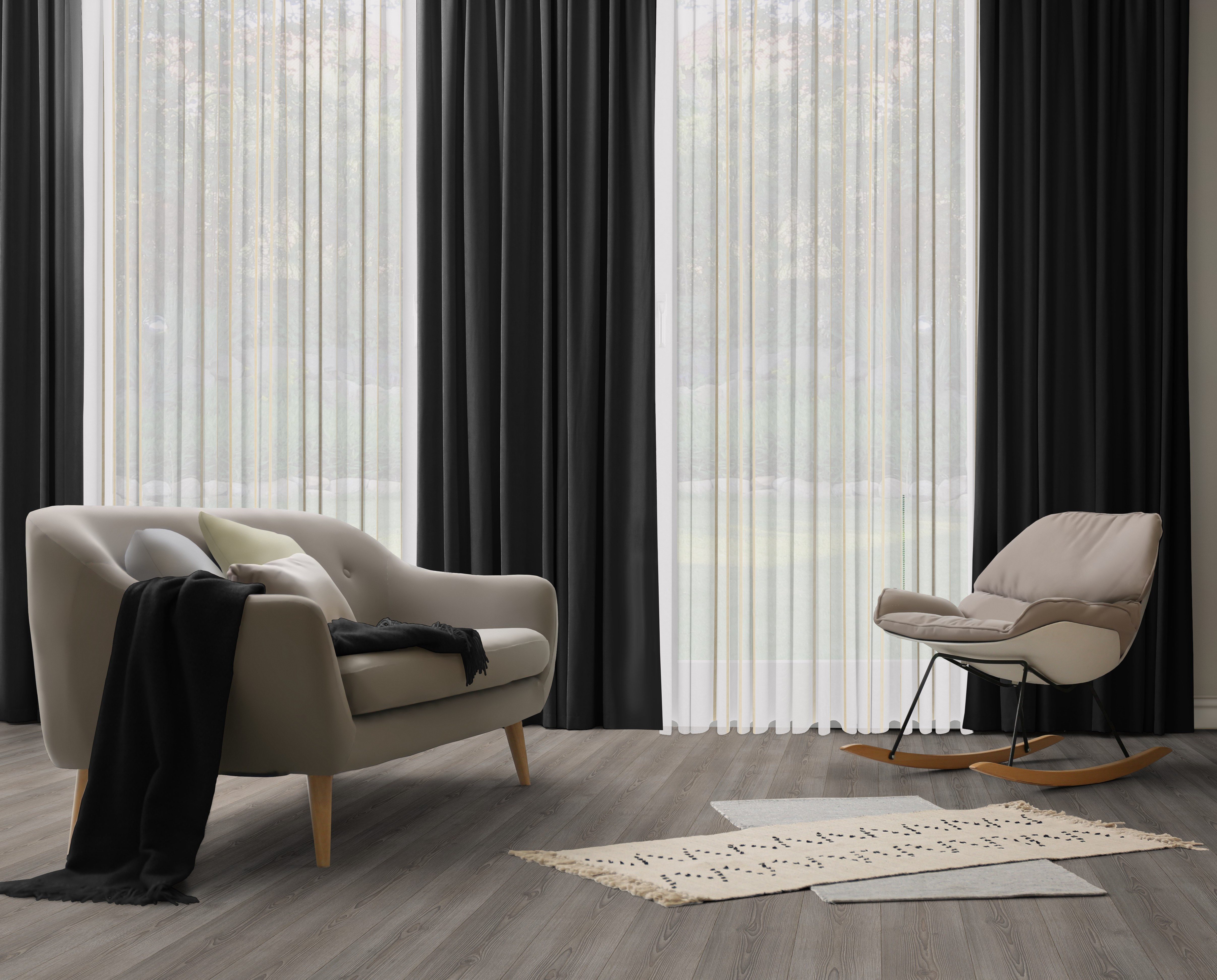 Wirth Vorhang Dim out (1 St), Multifunktionsband, verdunkelnd, Jacquard