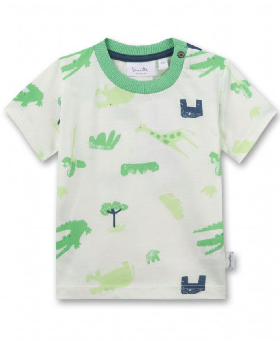 Sanetta T-Shirt Baby T-Shirt Bio-Baumwolle – Kurzarm Shirt mit Tierprint