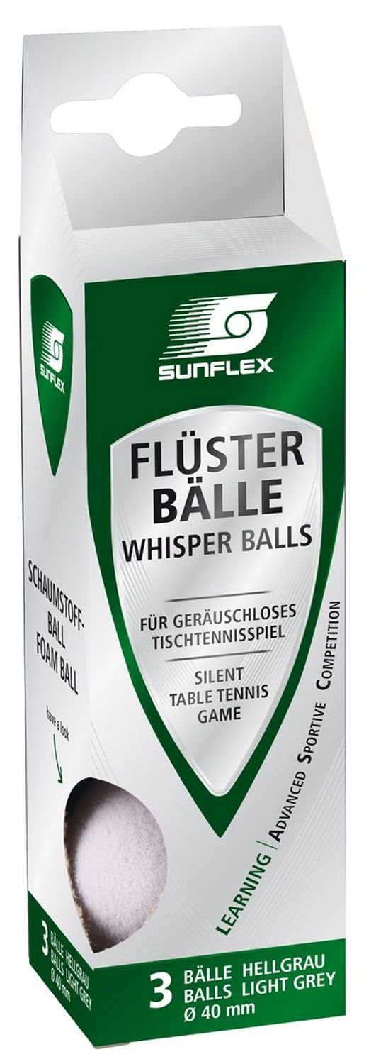 Sunflex Tischtennisball Sunflex Tischtennisbälle Flüster, Tischtennis Bälle Tischtennisball Ball Balls