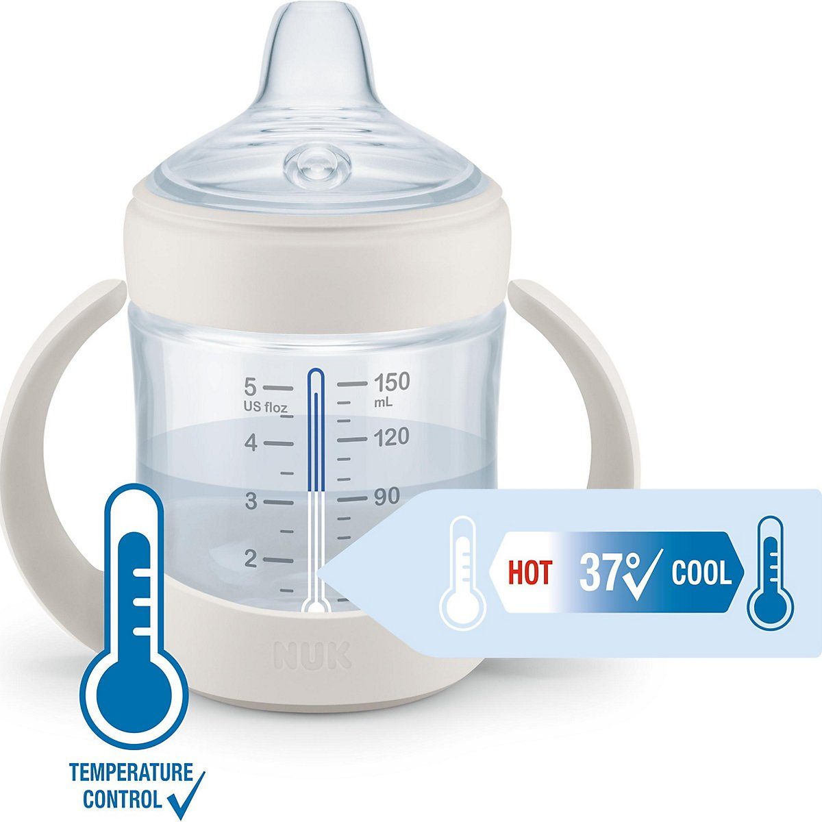 Kinder Babyernährung NUK Trinklernbecher NUK Nature Sense Trinklernflasche mit Temperature