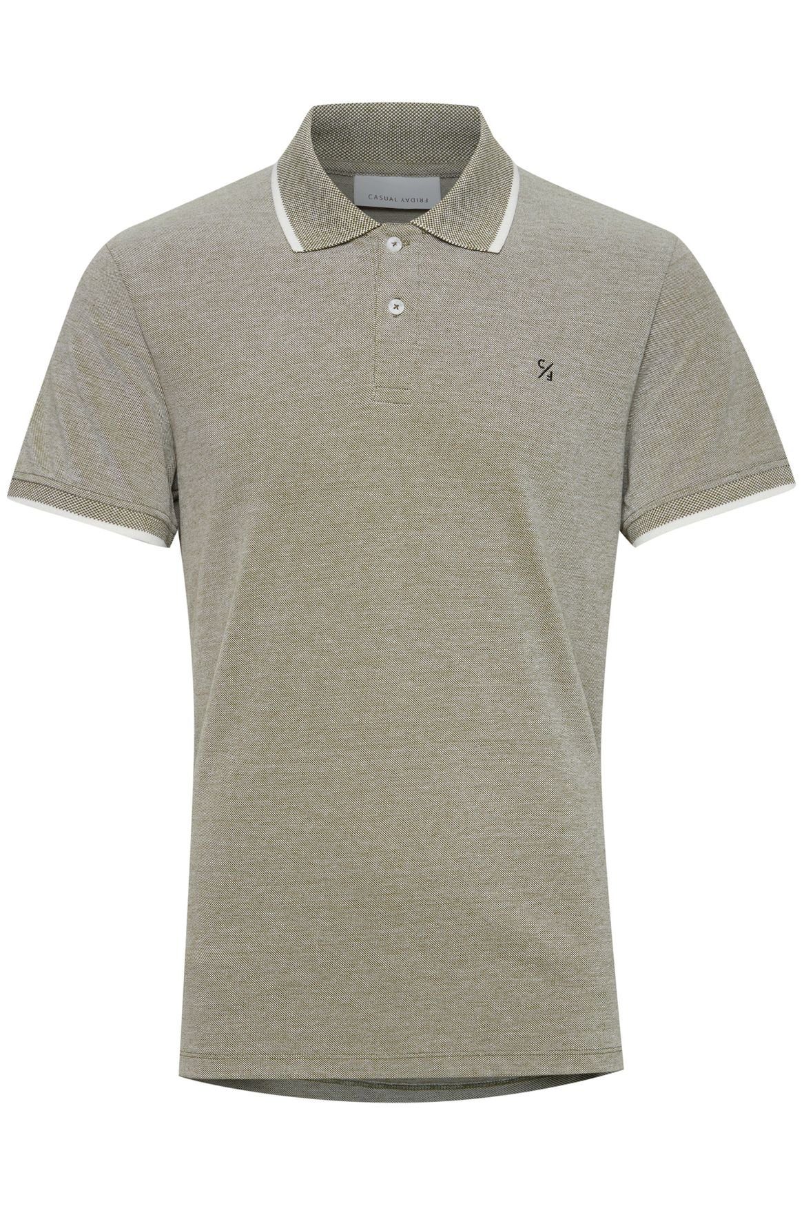 Casual Poloshirt Kurzarm Regular Hemd TRISTAN Baumwolle Shirt Fit Golf Basic Polo Friday in 4411 Olive