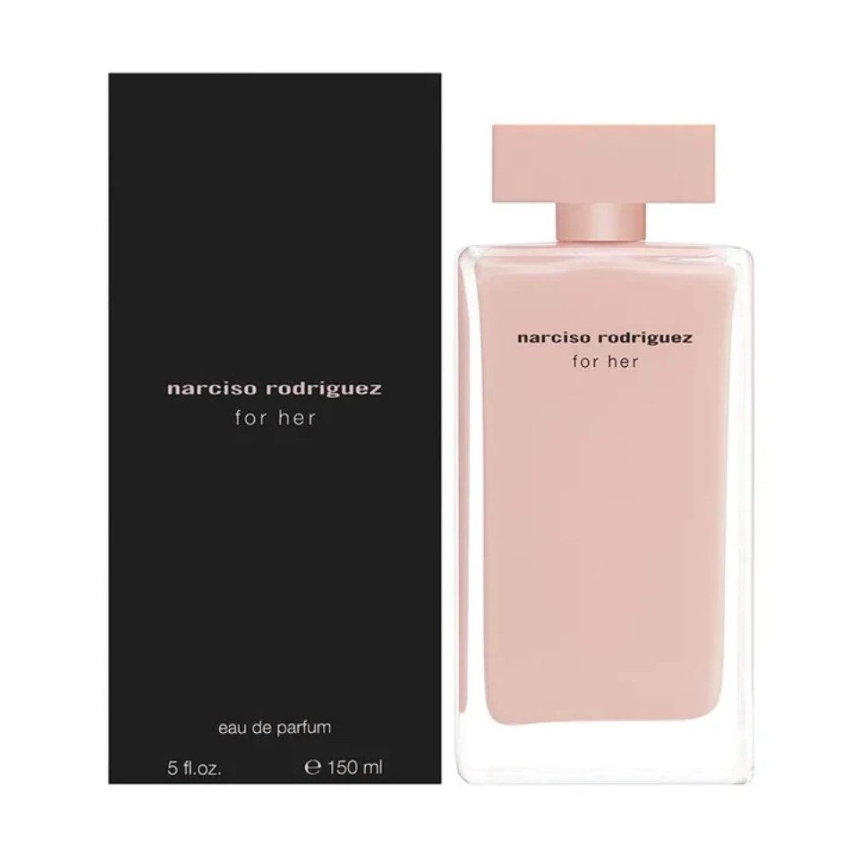narciso rodriguez Eau de Parfum For Her 150 ml, Damenduft mit Moschus, Rose & Amber