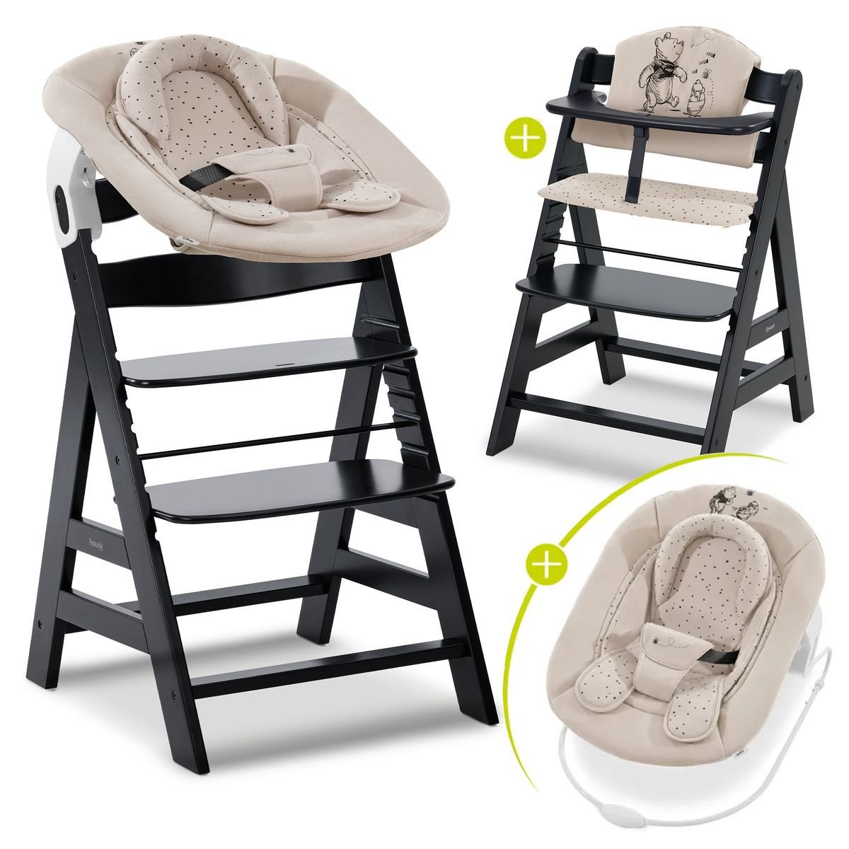 Hauck Hochstuhl Alpha Plus Black Newborn günstig online kaufen