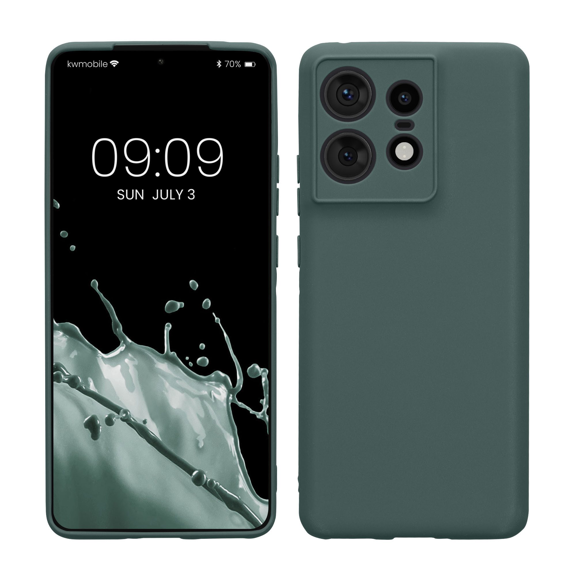 kwmobile Handyhülle Handyhülle für Motorola Edge 50 Pro Hülle, Weiches Handy Silikon Case - Schutzhülle Cover