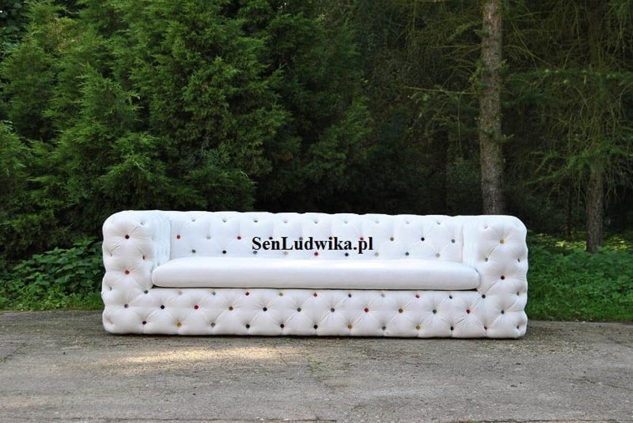 Couch JVmoebel Chesterfield 4 Samt Polster Design Sofa Sitzer XXL 4-Sitzer, Englische