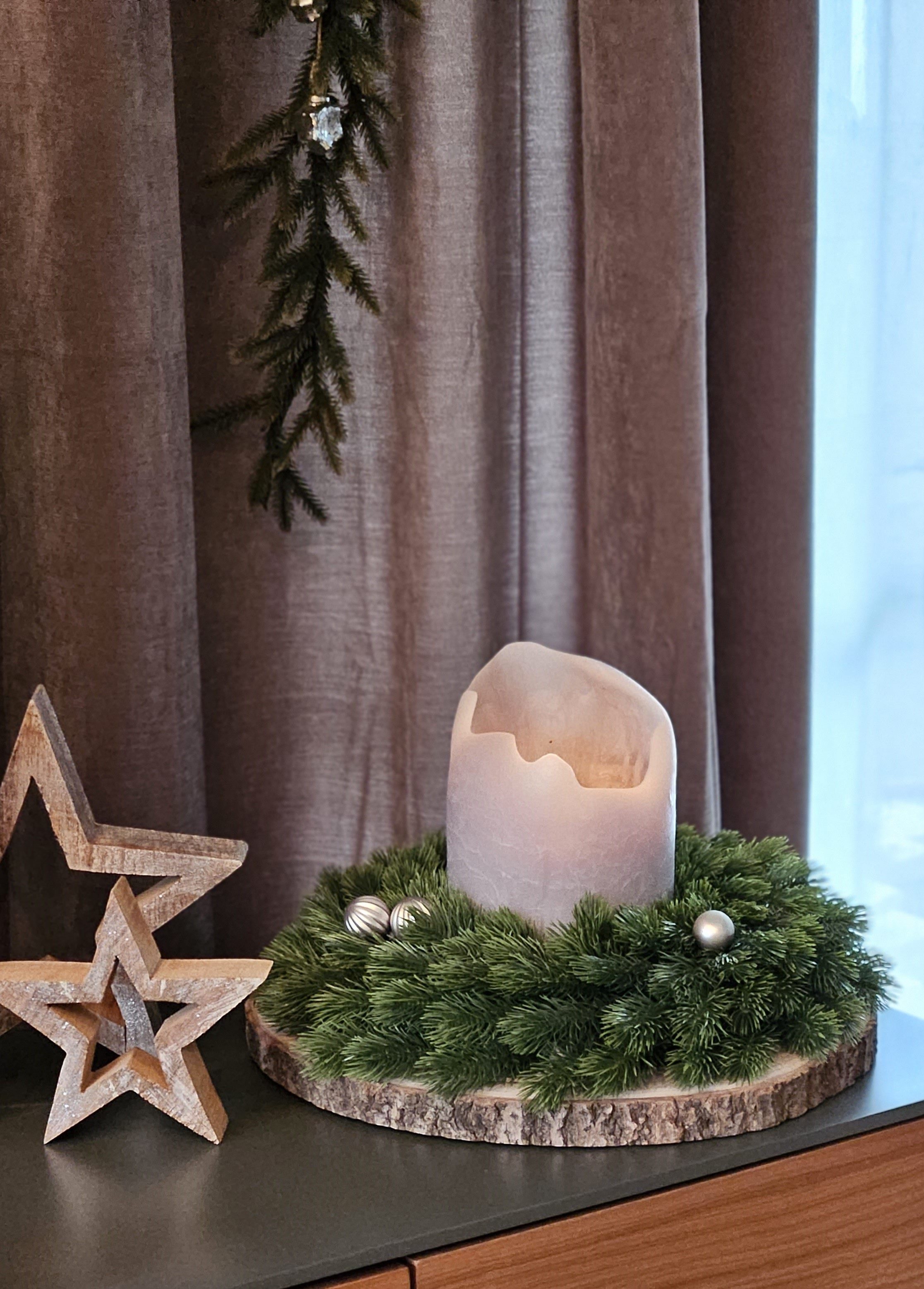 Meinposten Adventskranz Tannenkranz Weihnachtskranz künstlicher Deko-Kranz grün Ø 40cm