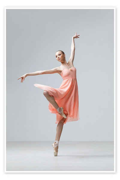 Posterlounge Poster Editors Choice, Ballerina in Apricot, Fotografie
