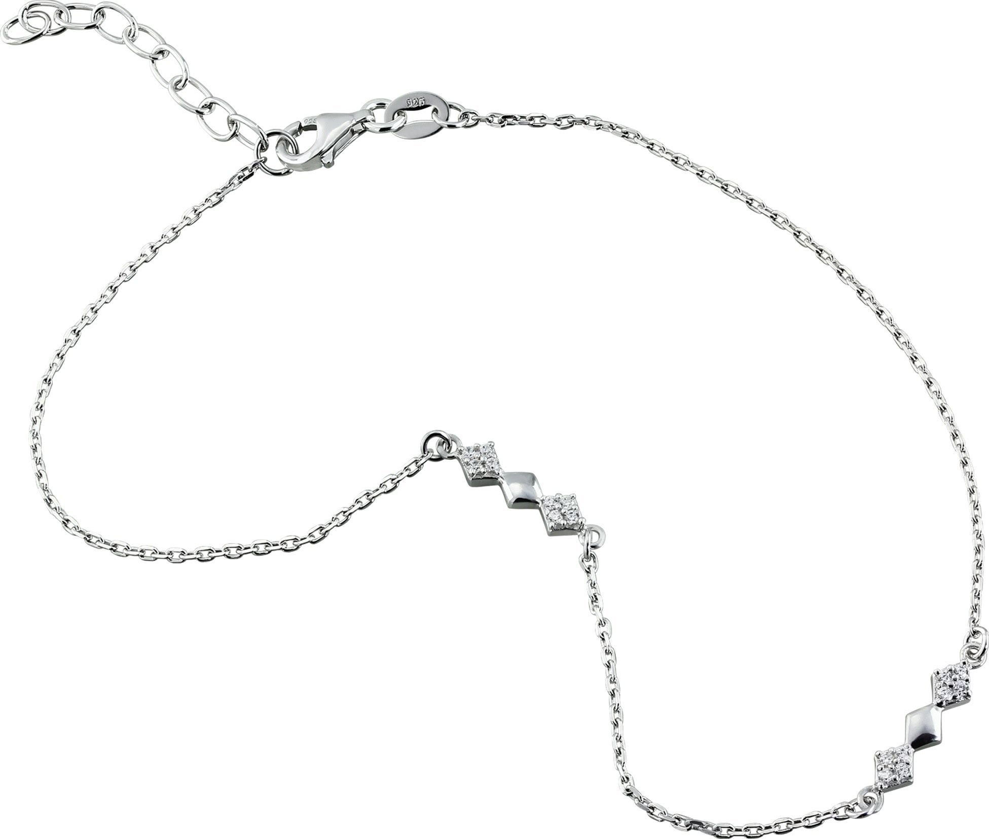 SilberDream Fußkette mit Anhänger SilberDream Raute Fußkette Damen silber, günstig online kaufen