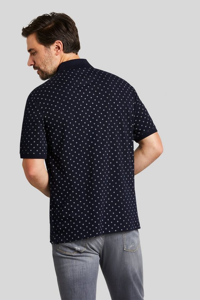 bugatti Poloshirt mit grafischem Minimal-Allover-Print