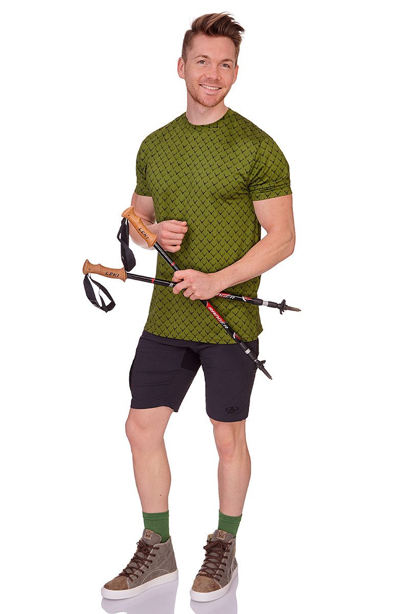 Tom Collins Trachtenshirt Funktionsshirt Herren - RONNIE - oliv