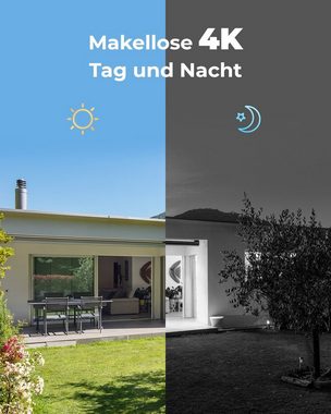 Reolink 8MP 4K PoE Überwachungskamera (Innenbereich, Außenbereich, 4X 8MP PoE IP Kamera und 2TB HDD 8CH NVR, 24/7 Videoüberwachung, IP66 Wetterschutz, Personener-Fahrzeugerkennung)