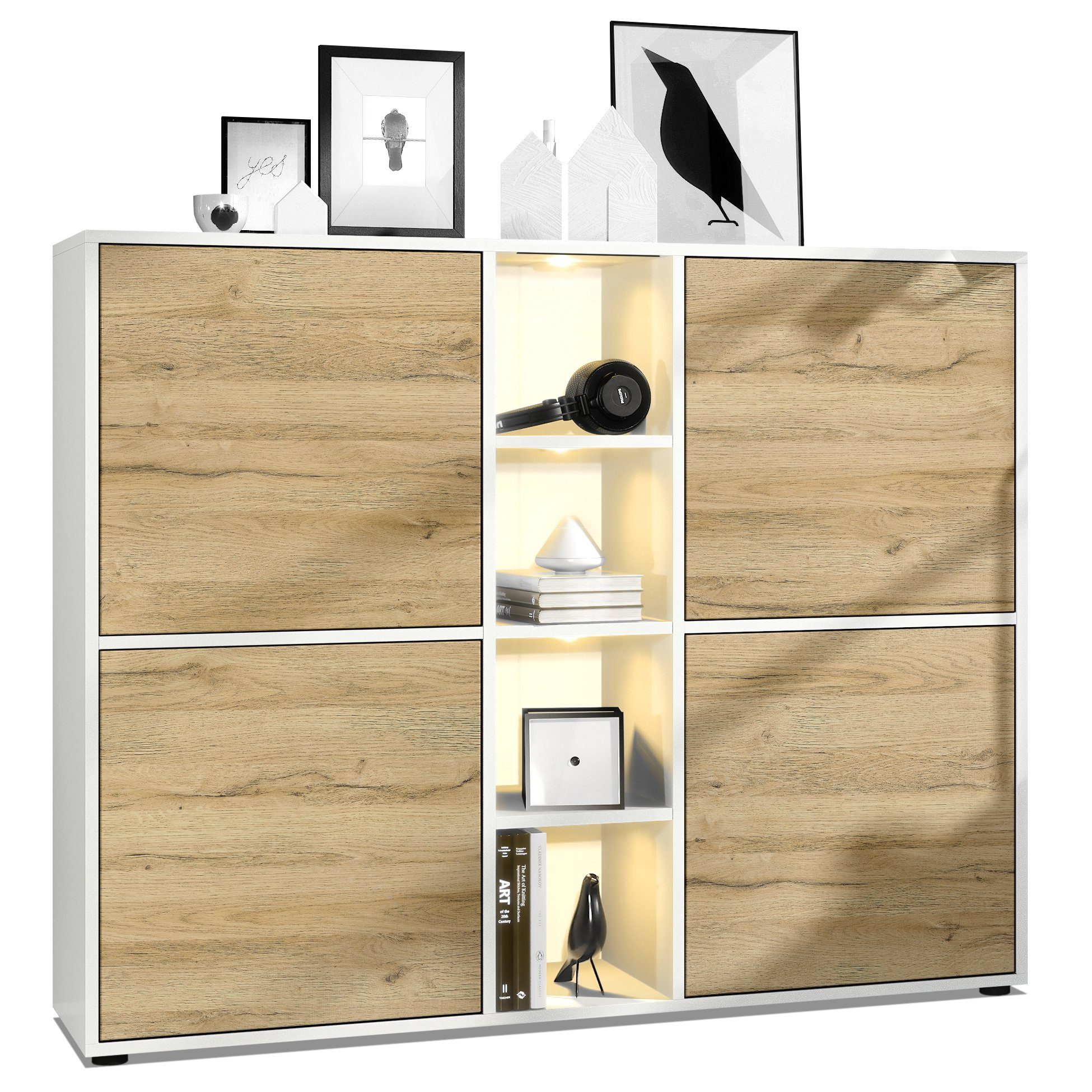Vladon Highboard Cuba V3 (Highboard, mit günstig online kaufen