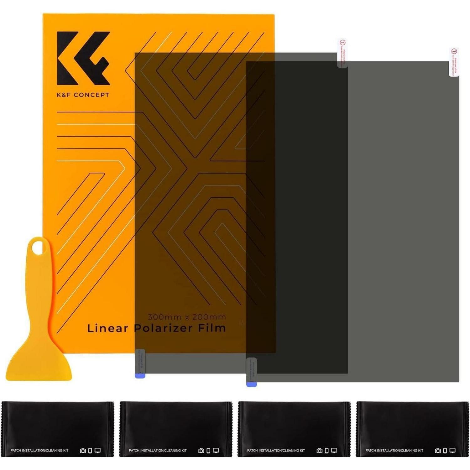 LuxusKollektion Polarisationsfolie Поляризационный фильтр 300x200mm 0,21 linear 90 Grad 2 Stück linearer Поляризационный фильтр