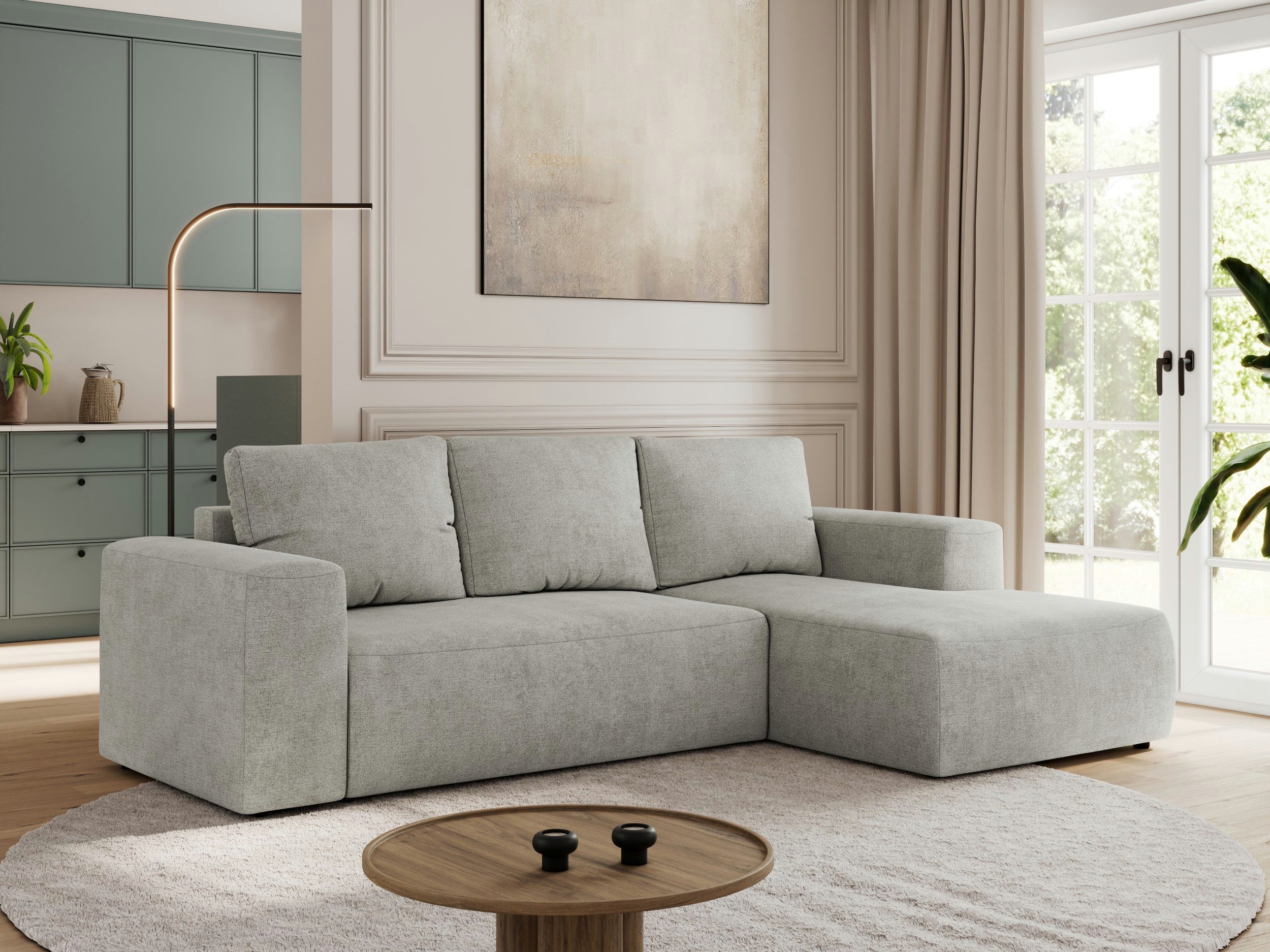 MKS MÖBEL Ecksofa TRENTINO L, Set, L-förmige Ecke, T30-Schaum, lose Kissen, günstig online kaufen