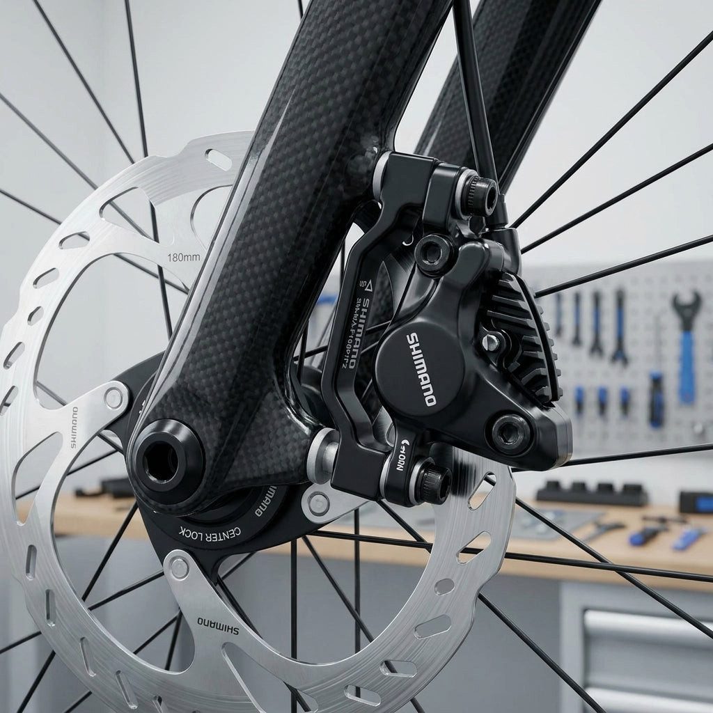 Shimano Scheibenbremse SHIMANO Scheibenbremsadapter PM/PM 180mm - Vorne & Hinten Universal