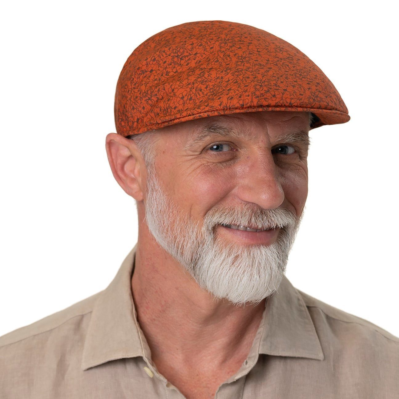 Borsalino Flat Cap (1-St) Schirmmütze mit Schirm, Made in Italy