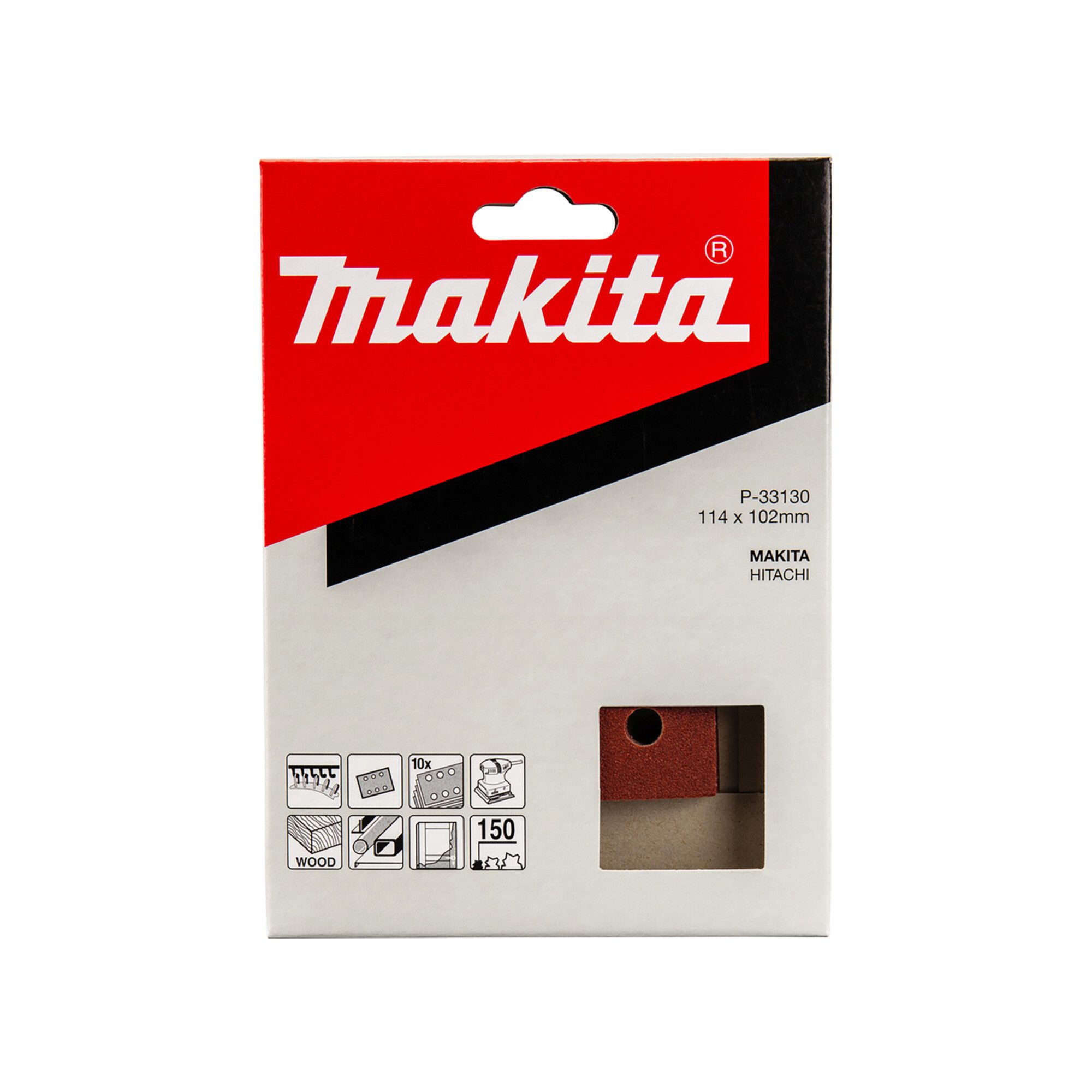 Makita Schleifpapier Makita Schleifpapier Klett 102X115 K150 (P-33130) 10 Stk