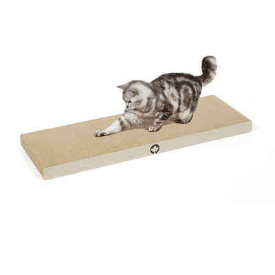 Canadian Cat Company Kratzbrett SATURN ca. 90 x 30 x 5 cm XXL Kratzpappe speziell für Große Katzen, (1-tlg), Besonders groß auch für Mehrkatzen Haushalte, Schlafbrett