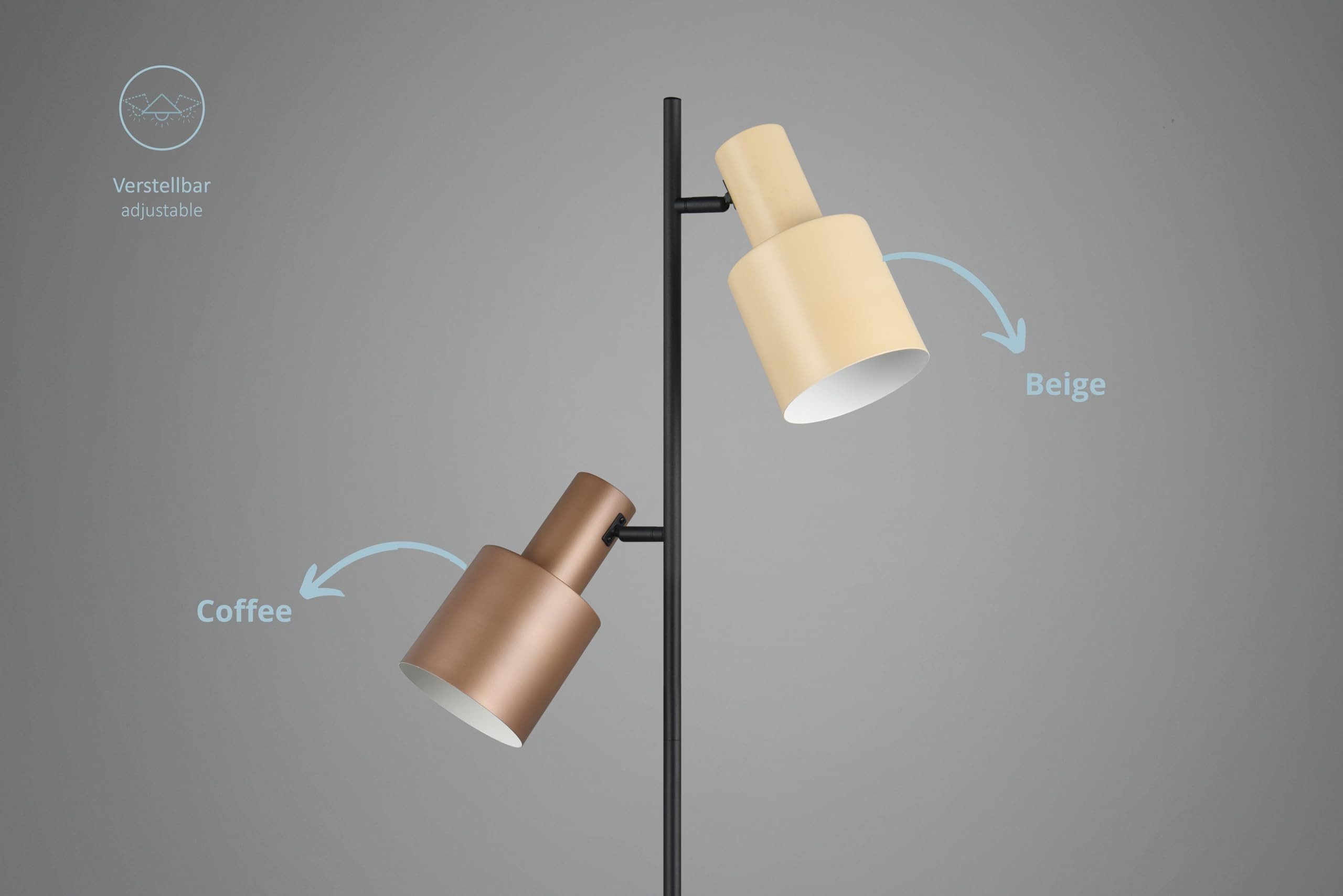 lightling Pendelleuchte Guido, ohne Leuchtmittel, mit Fußschalter, IP20 Indoor