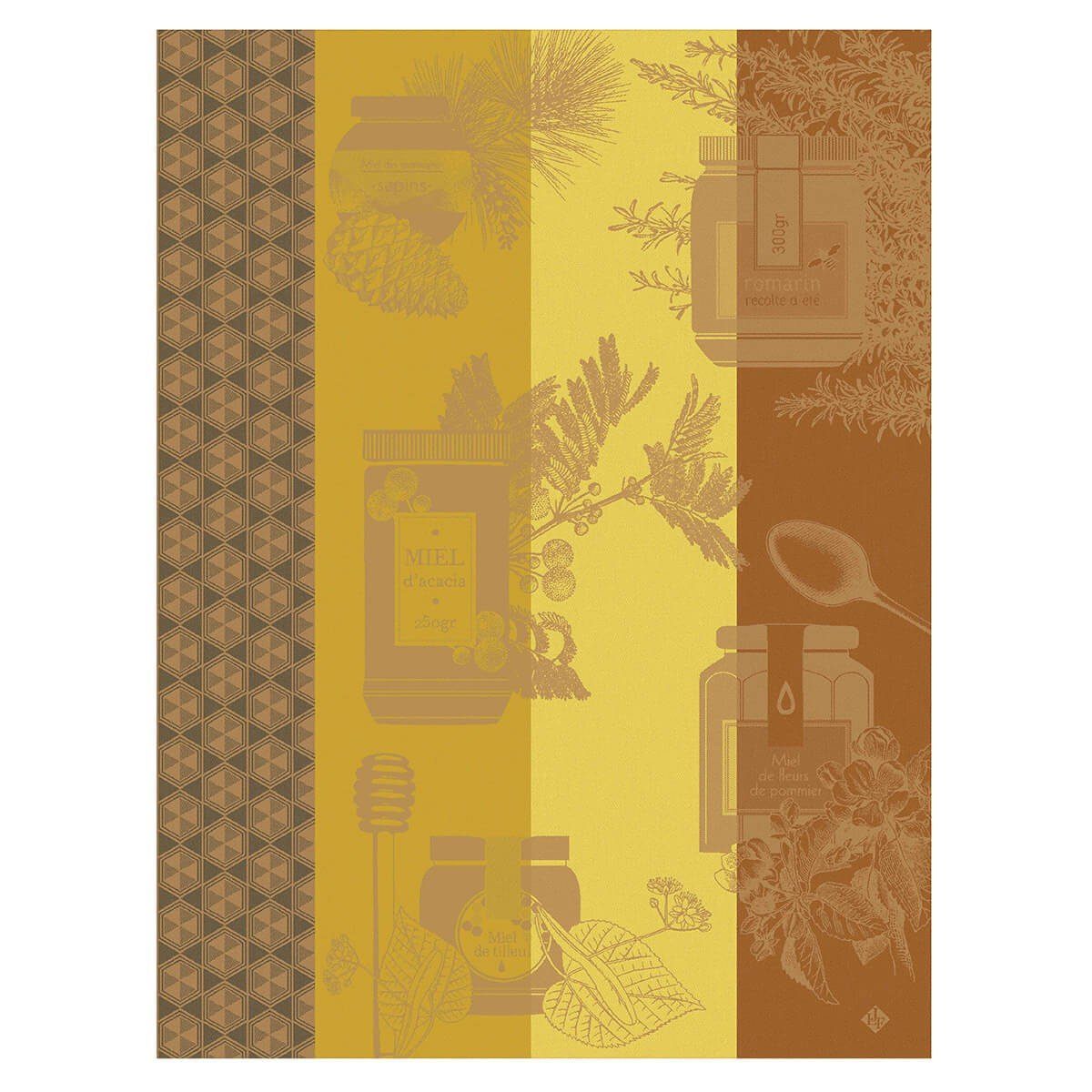 Pot Geschirrtuch cm, Le Francais En Jacquard Geschirrtuch x Miel (1-tlg., Geschirrtuch), Miel 1 jacquard-gewebt 60x80