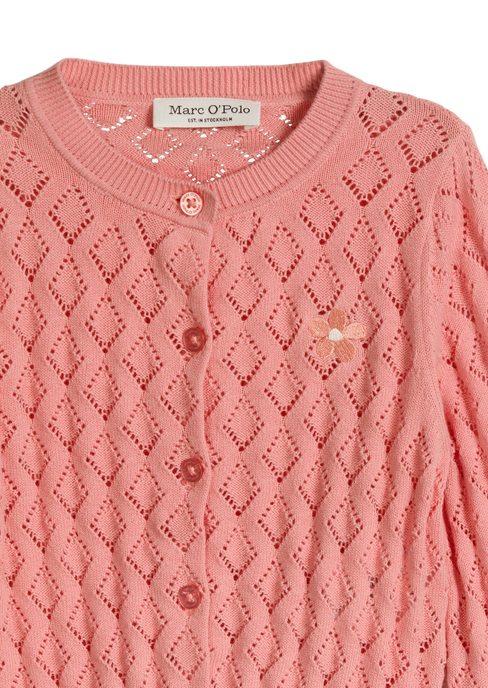Marc O'Polo Cardigan mit hübschem Lochmuster