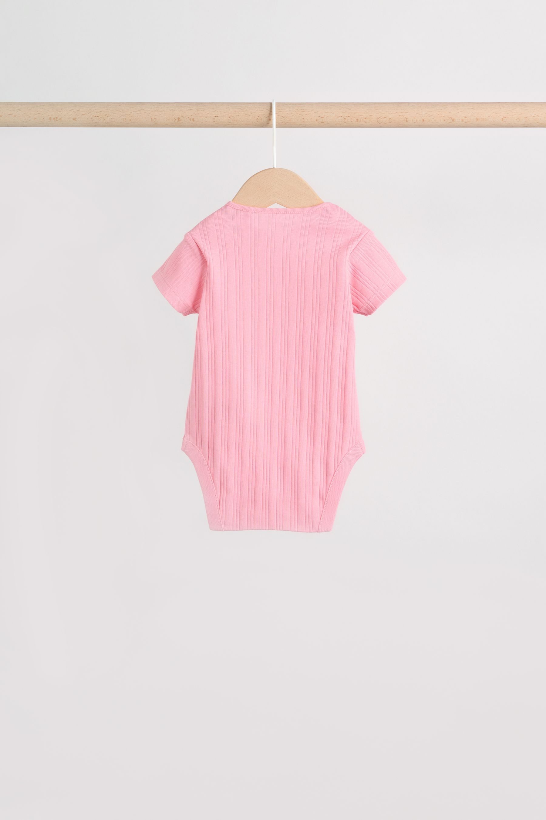 Next Kurzarmbody Kurzärmelige Babybodys im 5er-Pack (5-tlg)