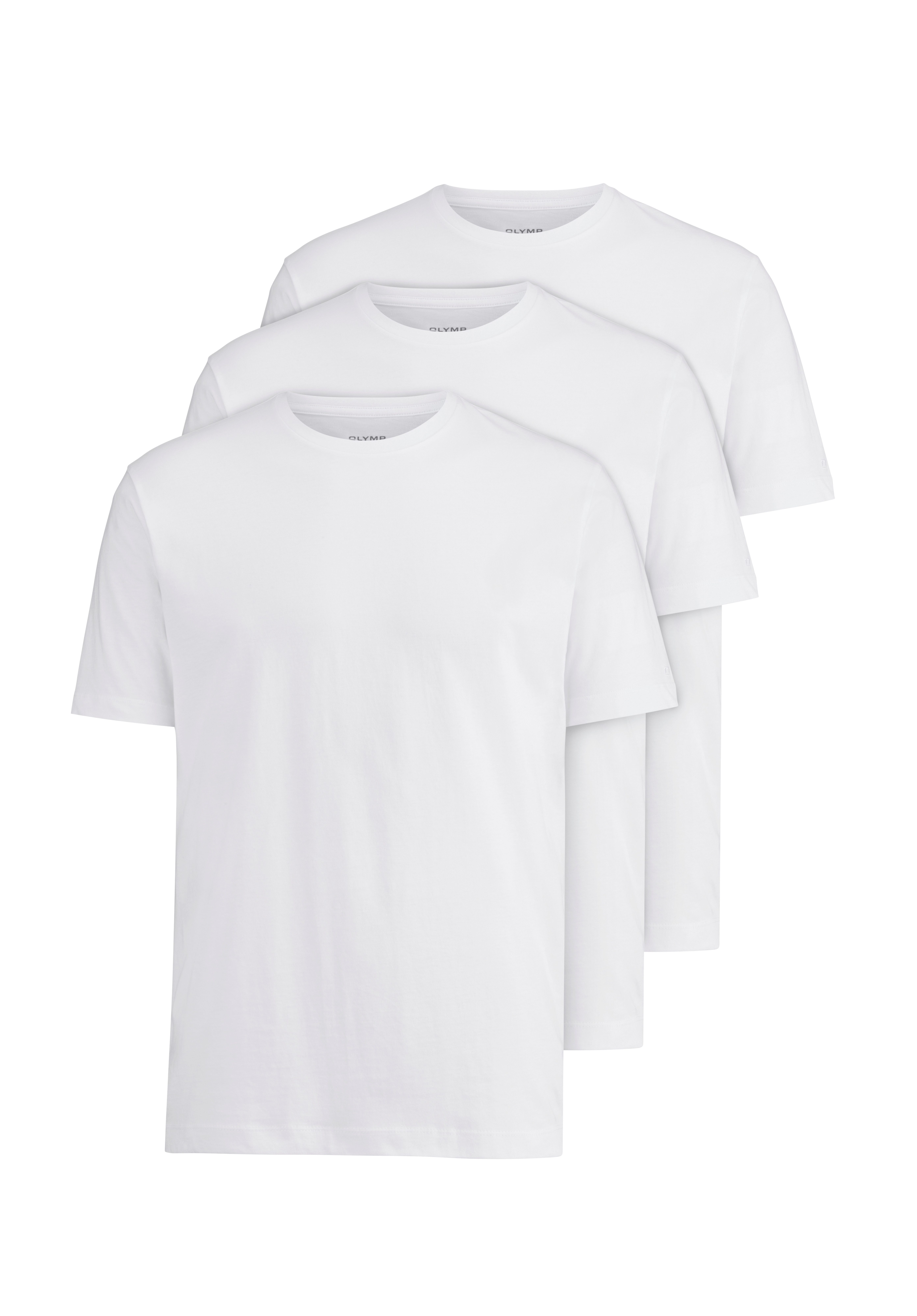 OLYMP T-Shirt (Packung, 3-tlg., 3er) Rundhalsausschnitt, günstig online kaufen