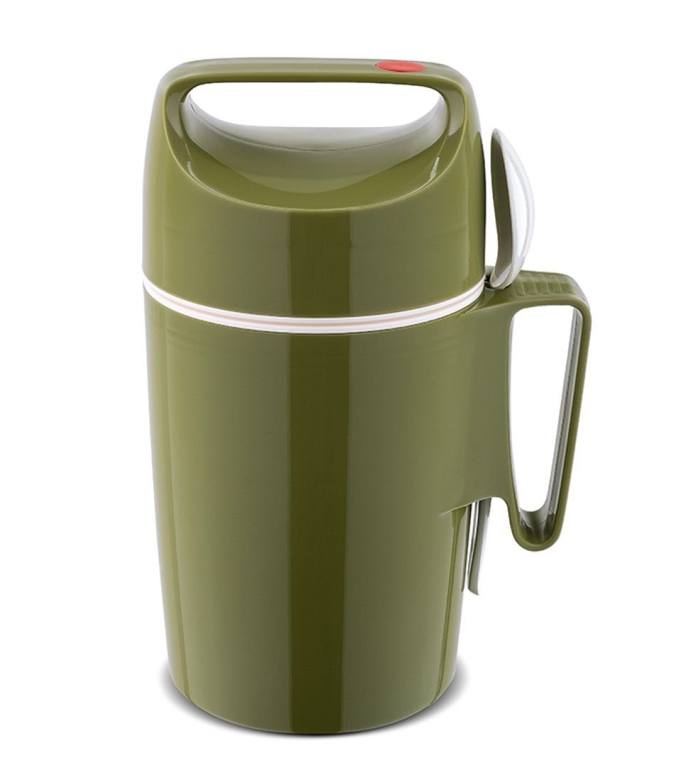 ROTPUNKT Thermobehälter 0,85 ml Speisegefäß I langanhaltender Geschmack I hochwertig, (olive), hochwertiger Glaseinsatz, bruchsicher