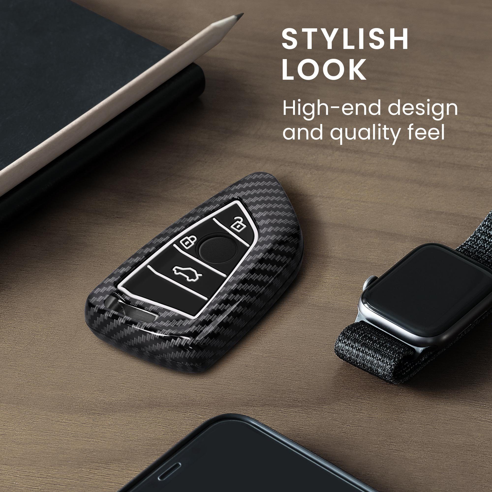 kwmobile Schlüsseltasche Autoschlüssel Hülle für BMW (1-tlg), Hardcover Sch günstig online kaufen