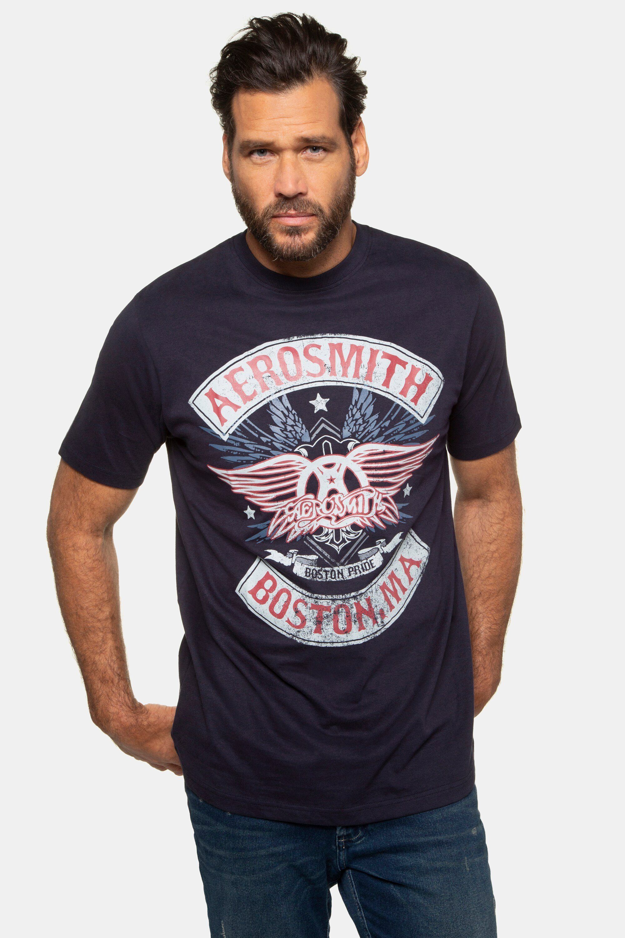 JP1880 T-Shirt T-Shirt Bandshirt Aerosmith Halbarm dunkel marine