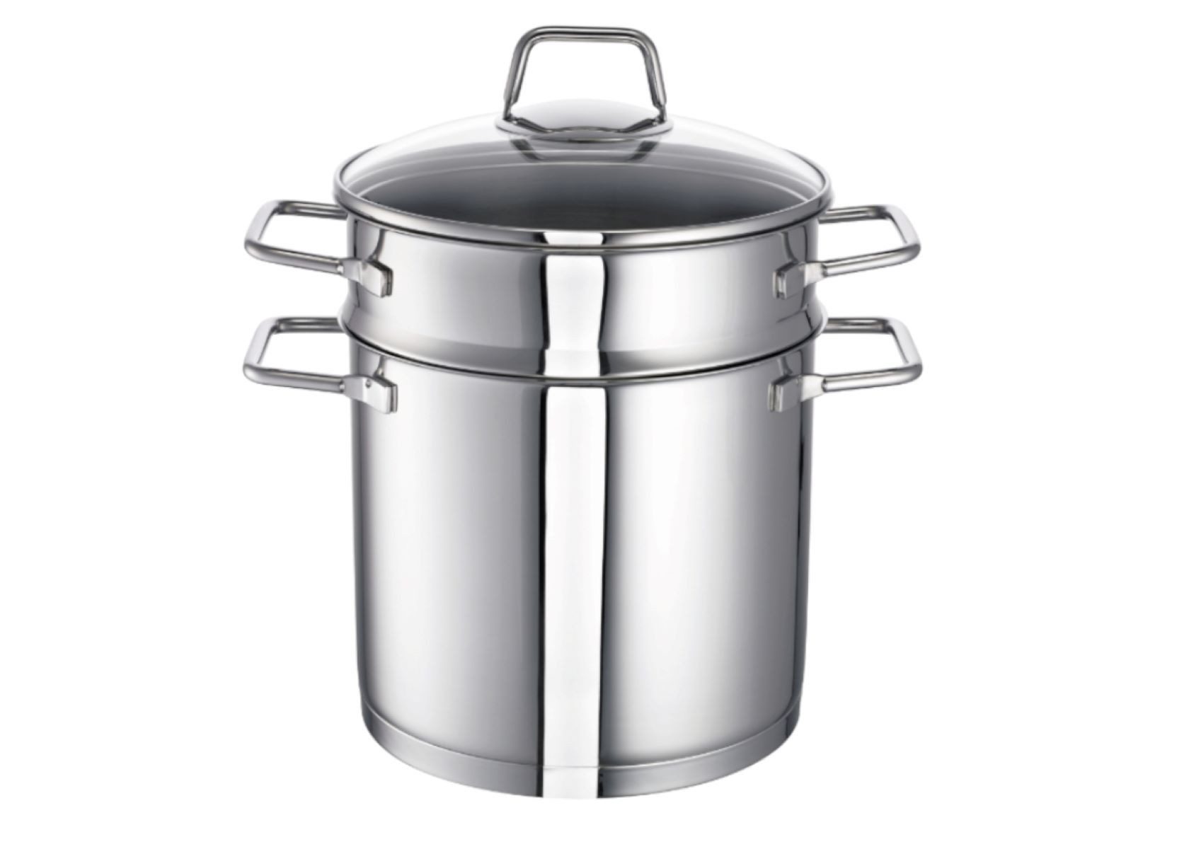 SCHULTE-UFER Kochtopf Schulte-Ufer Spaghettitopf WEGA, Ø 20 cm, 5 Liter, Edelstahl, Edelstahl