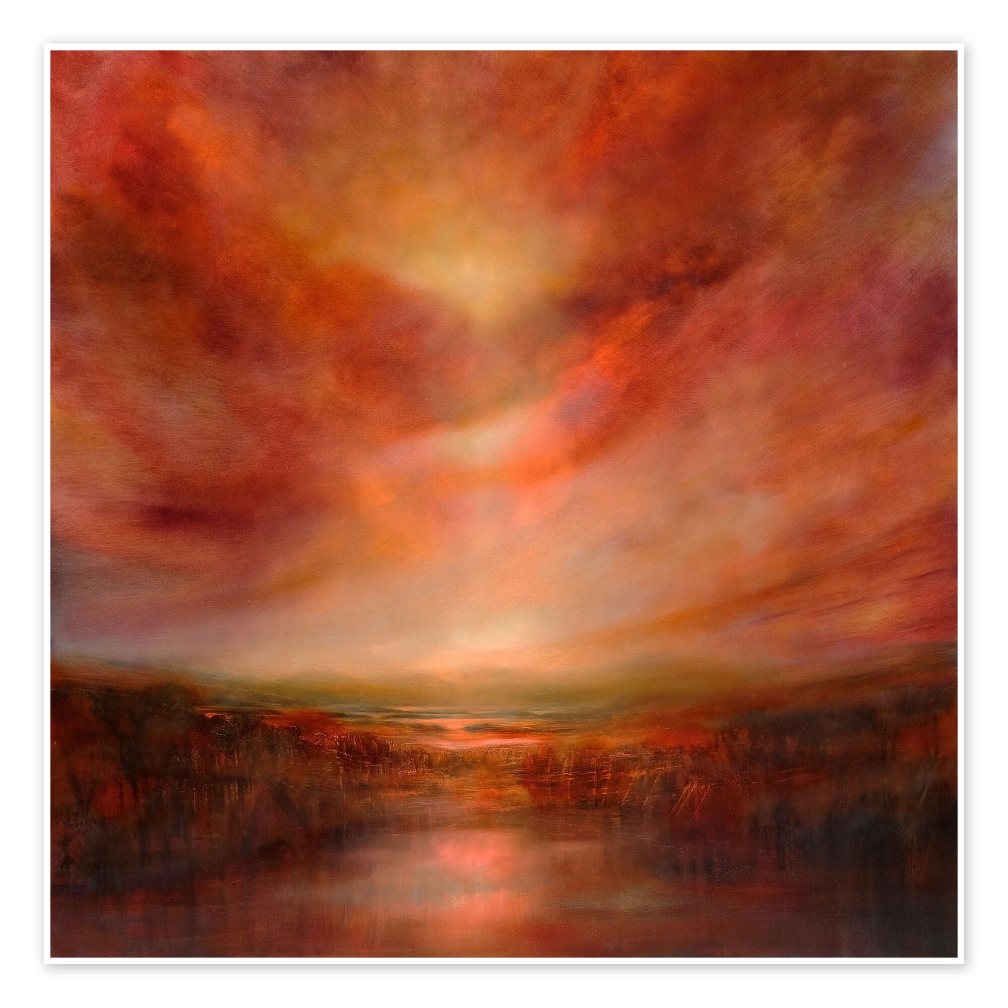 Posterlounge Wandbild Abendglanz, Annette Schmucker, erhältlich als Poster, Leinwandbild, Wandsticker oder Acrylglasbild