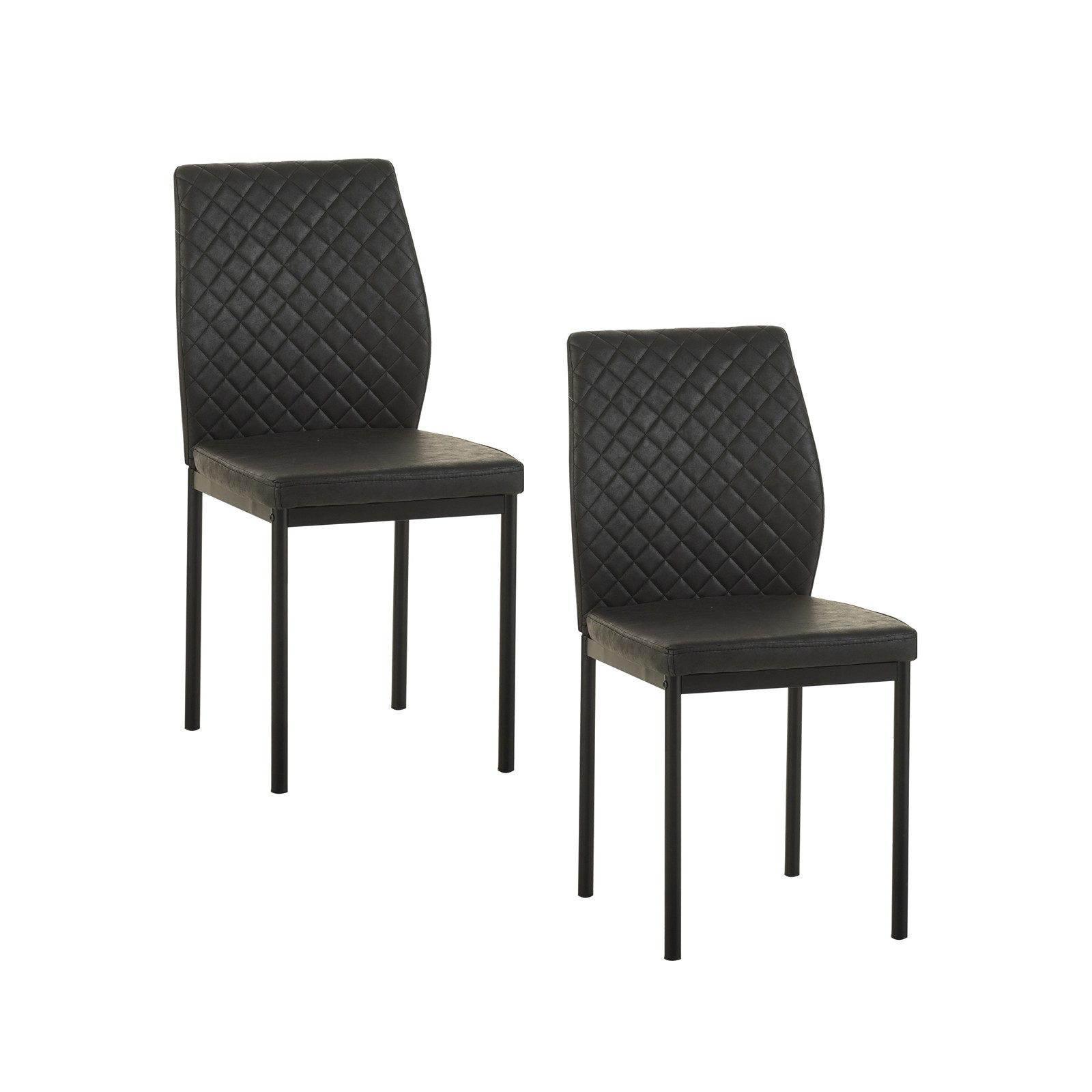 HTI-Living Esszimmerstuhl Esszimmerstuhl 2er Set Antikanthrazit Tromi (Set, günstig online kaufen