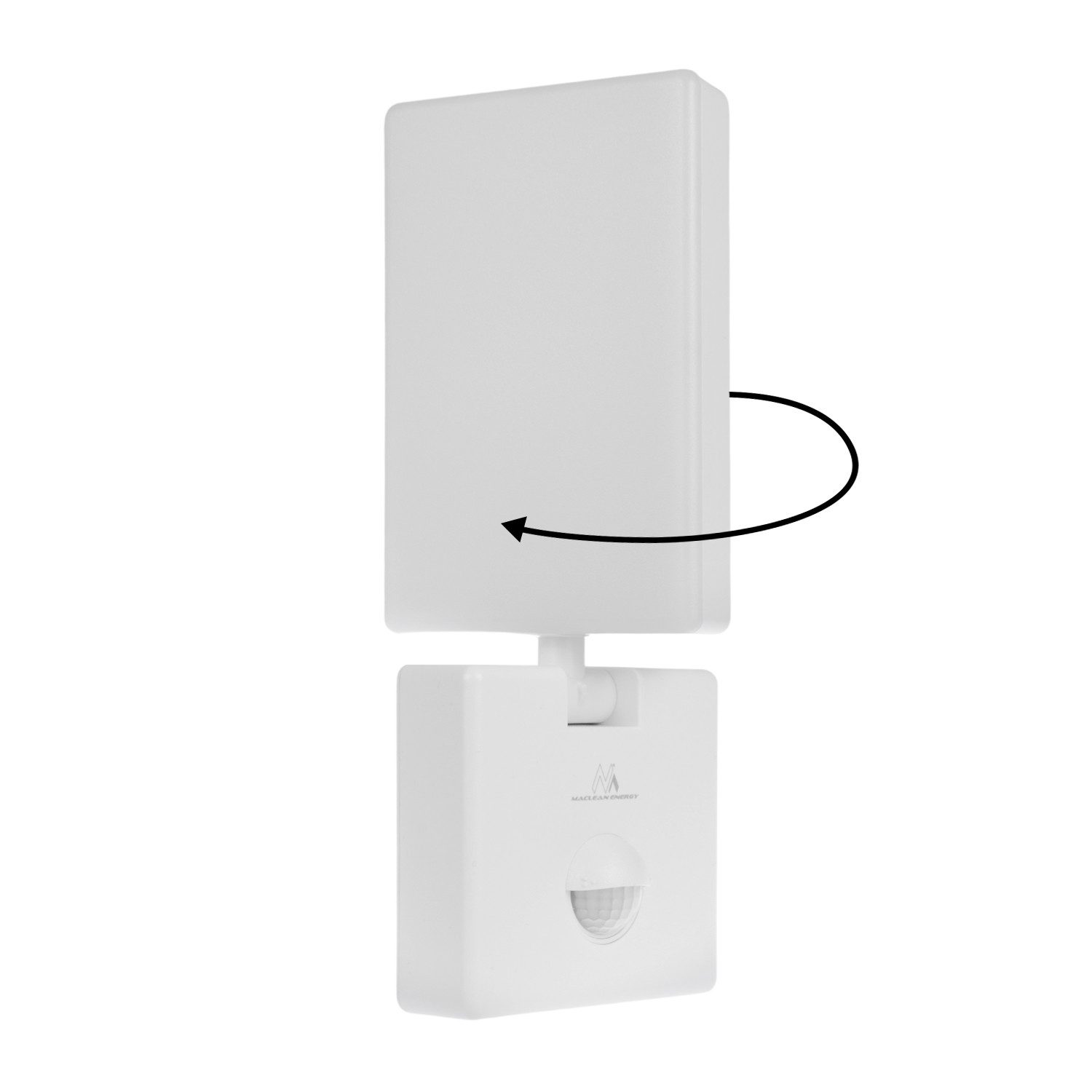 Maclean LED Außen-Wandleuchte MCE516 rechteckige Wandlampe mit Bewegungsmelder, LED fest integriert, neutralweiß, 10 W 800 lm IP65 für Garten, Terrasse und Hauseingang