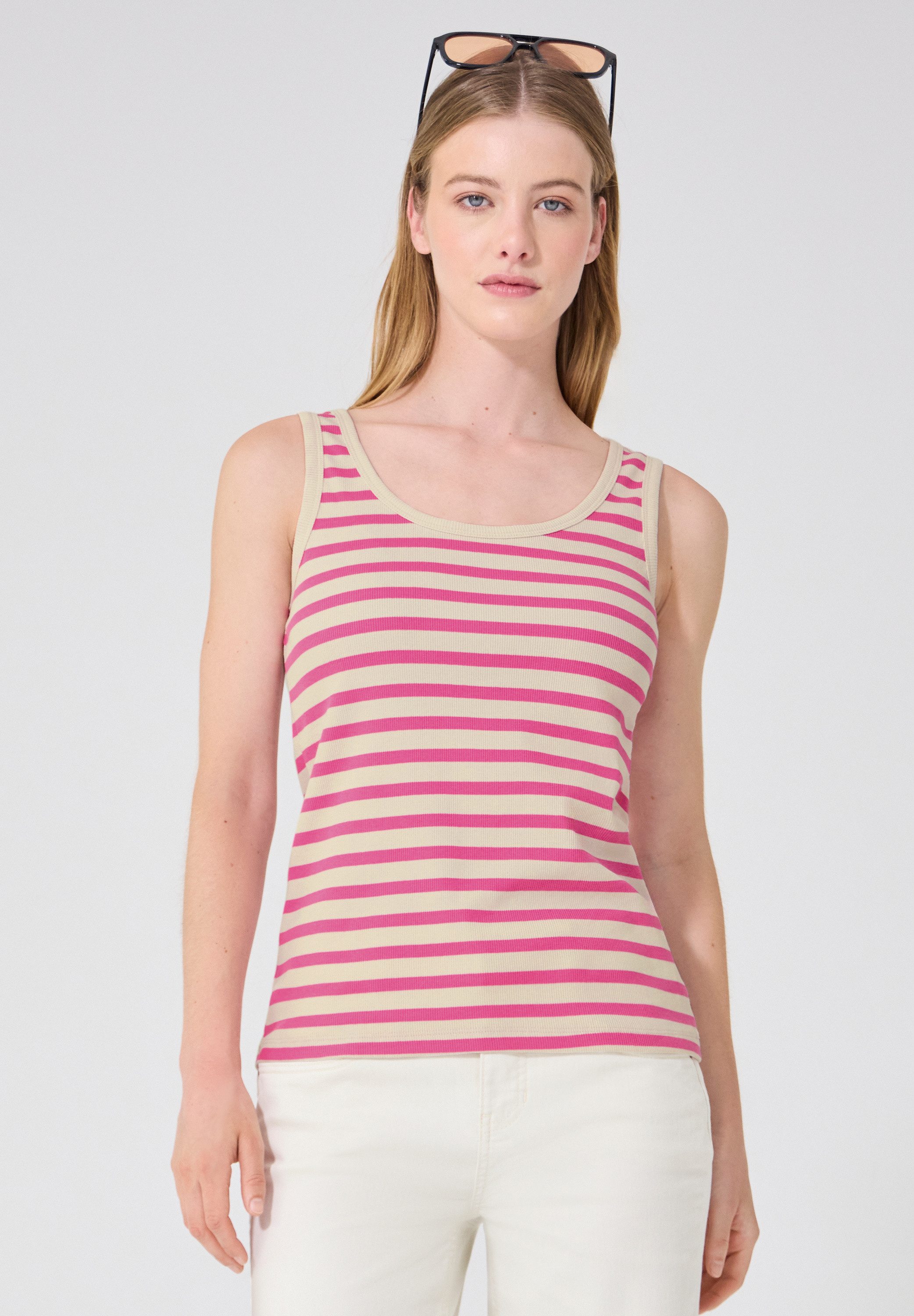 STREET ONE STUDIO Tanktop mit Rippstrick