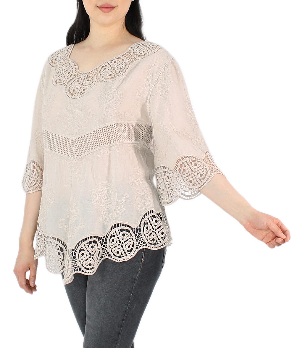 dy_mode Tunika Damen Tunika 3/4 Arm günstig online kaufen