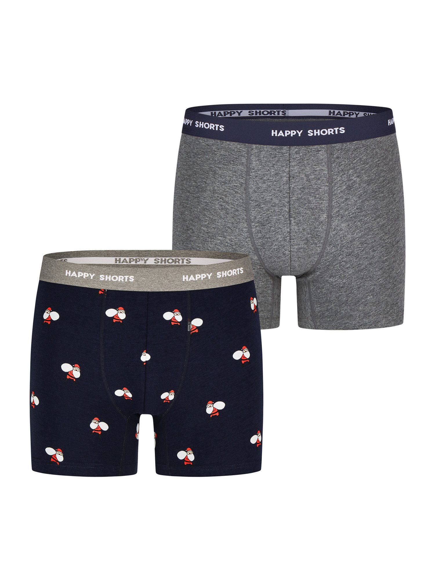 HAPPY SHORTS Retro Boxer Jersey XMAS (2-St) Santa Trunks Unterwäsche Weihna günstig online kaufen