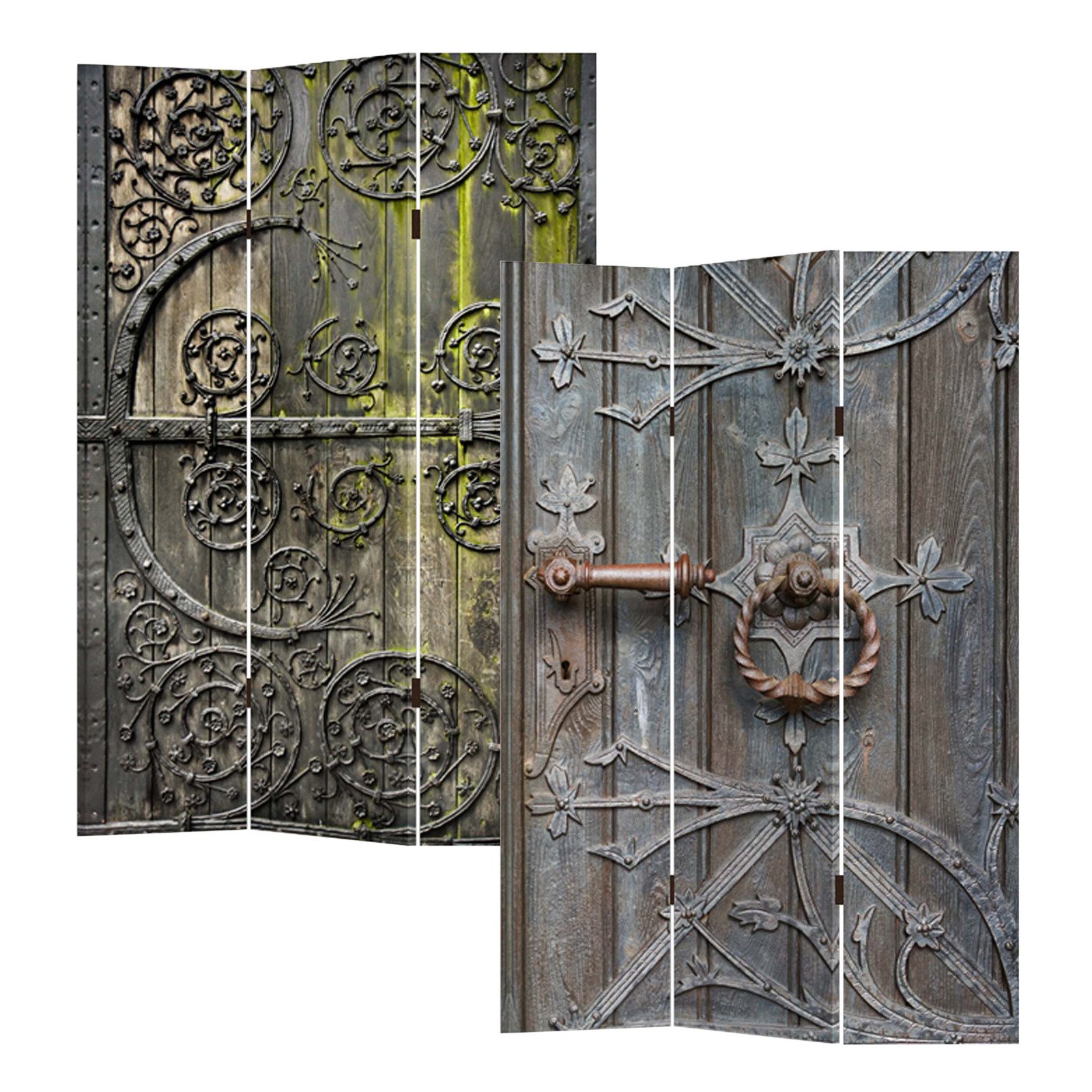 HTI-Line Paravent Paravent Castle (Stück, 1 St., 1 Paravent), Raumteiler Sichtschutz Trennwand