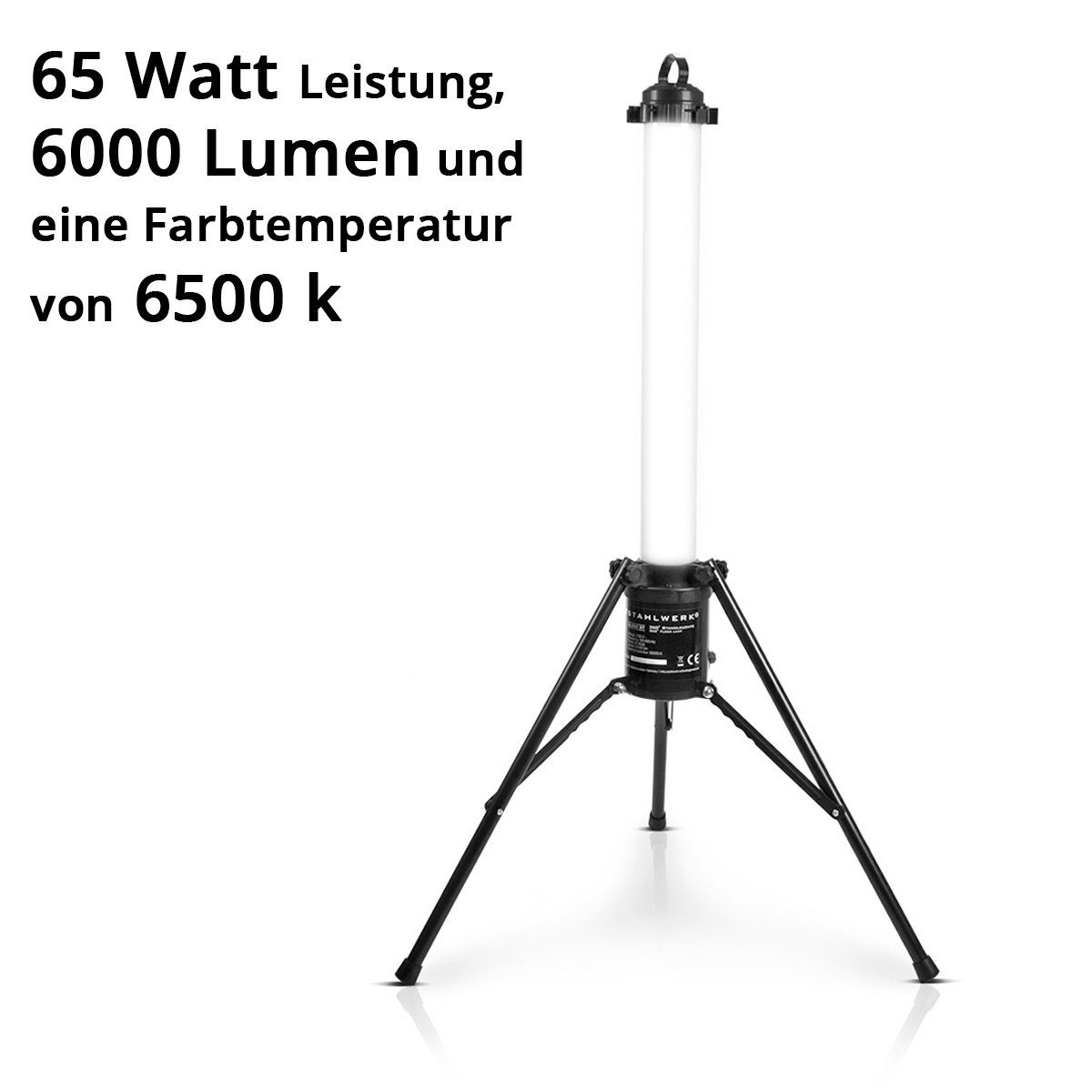 Stehlampe STAHLWERK AL-360 LED Standleuchte Reihenschaltung, LED 360° integriert, Lumen, 6.000 fest kaltweiß ST LED
