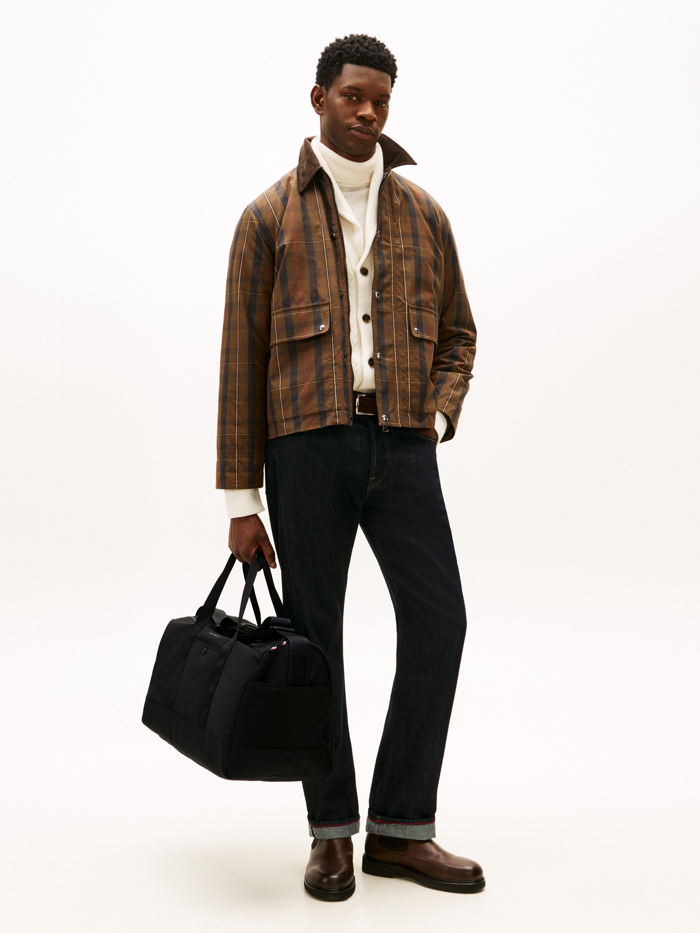Tommy Hilfiger Weekender TH TRAVEL DUFFLE, Men Reisetasche, Freizeittasche mit doppeltem Tragegriff