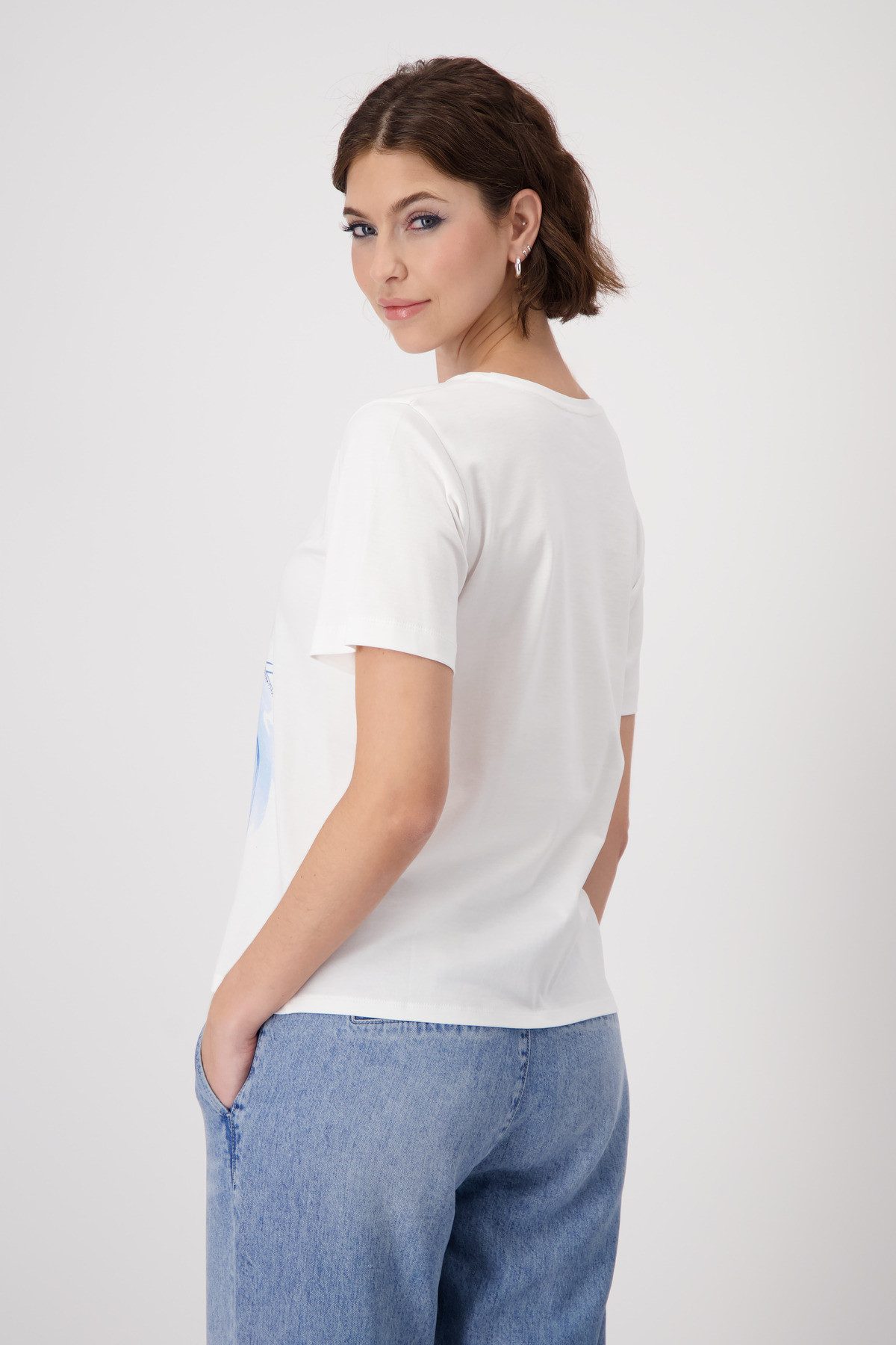 Monari Rundhalsshirt mit Frontprint