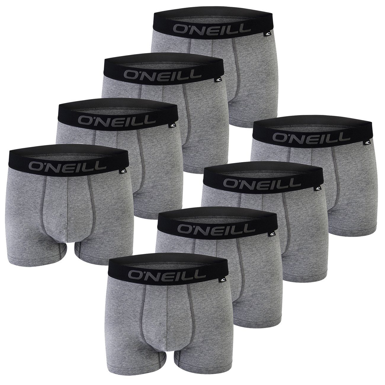 O'Neill Boxershorts Men boxer O'Neill plain Multipack (8-St) mit Logo Webbund