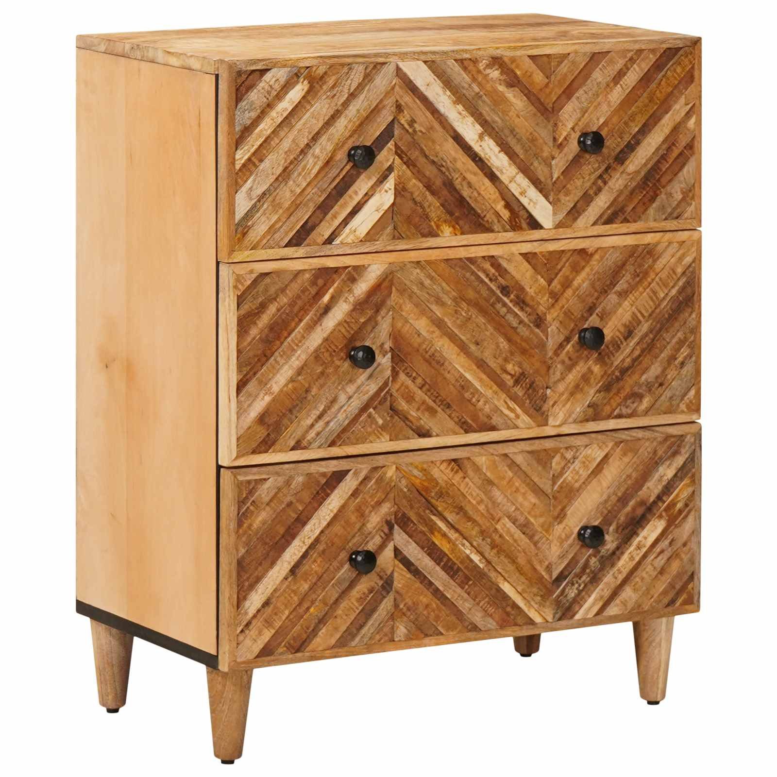 vidaXL Schranksystem Stauraumschränke 2 Stk. 60 x 33,5 x 75 cm Massivholz (2-St)
