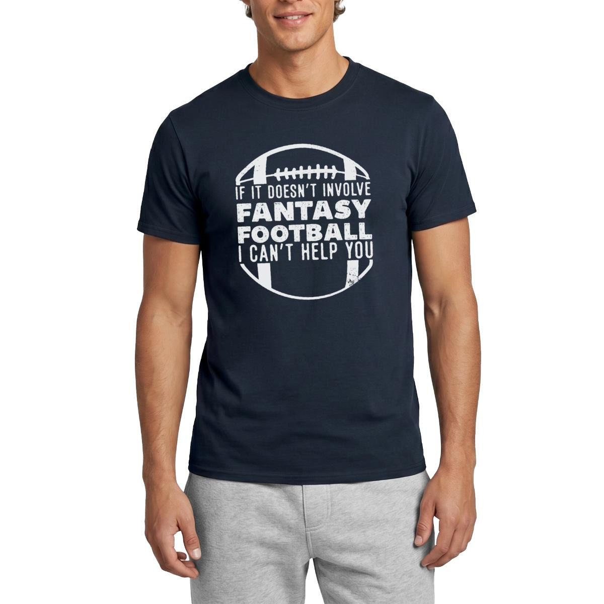 Spreadshirt T-Shirt Außer Bei Fantasy Football Kann Ich Nicht Helfen Männer T-Shirt (1-tlg)