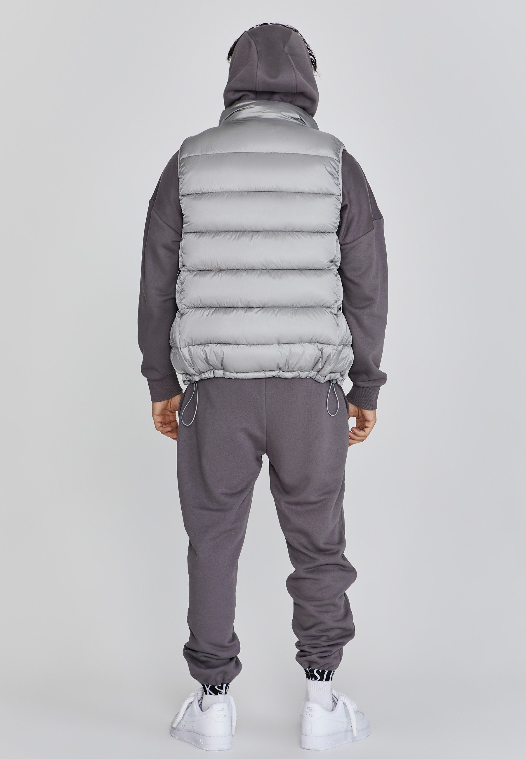 Siksilk Steppweste SikSilk Herren Graue Weste
