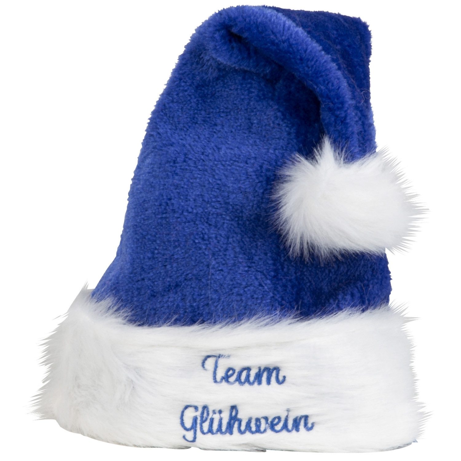 Mel-O-Design Bommelmütze Nikolausmütze "Glühwein Prinzessin" oder "Team Glühwein" (Weihnachts Mütze Weihnachts Kostüm, Pink) mit lustiger Stickerei