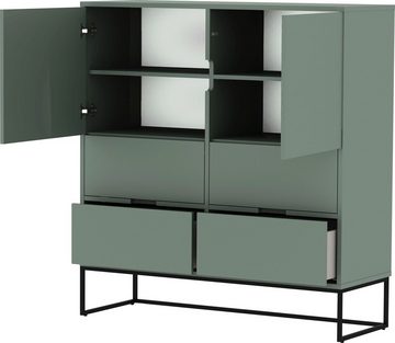 Tenzo Highboard LIPP, mit 2 Türen und 4 Schubladen, Design von Tenzo Design studio
