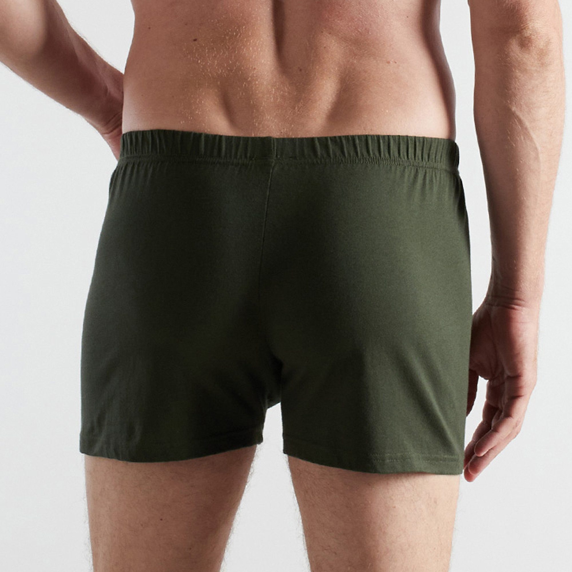 CECEBA Boxershorts Bio Herren-Boxershorts 2er-Pack Single-Jersey Uni